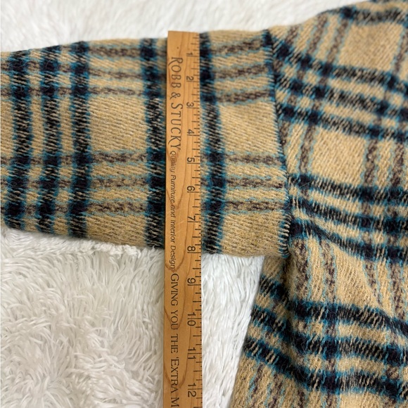 ba&sh Checkered Beige and Blue Jacket - Picture 14 of 16